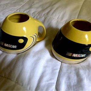 NASCAR Ceramic Helmet Mugs Set